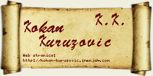 Kokan Kuruzović vizit kartica